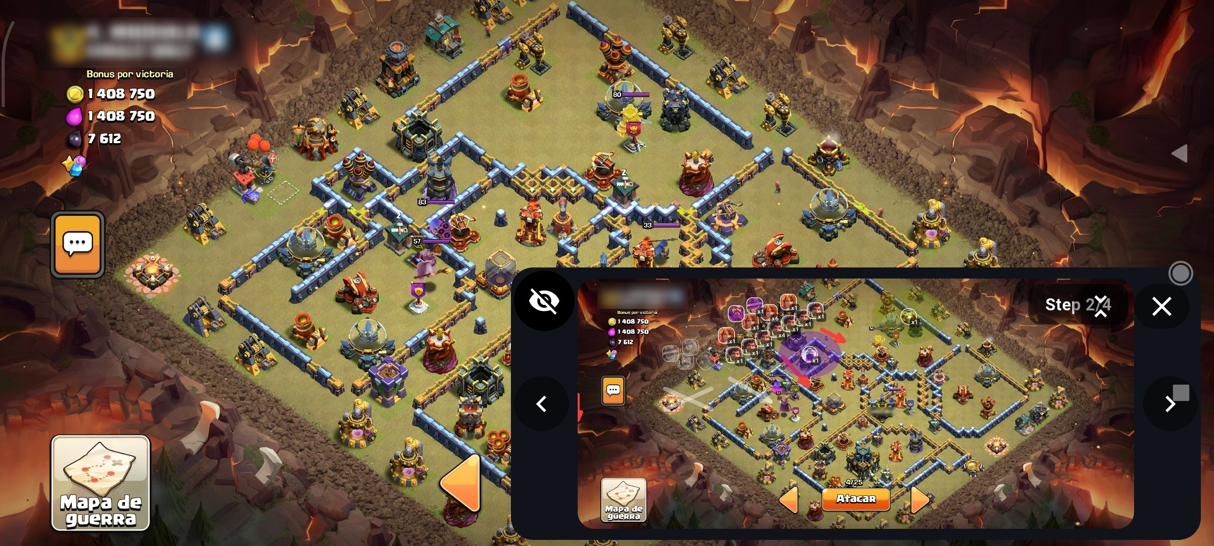 Clash Tactics mobile app screen